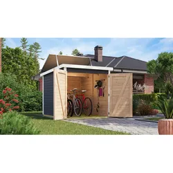 Karibu Fahrradgarage 3 Stellplätze mit Solaranlage