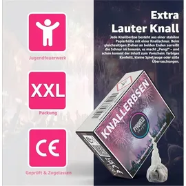 pyroheld 2500x Knallerbsen - Jugendfeuerwerk für Silvester - Knallteufeln