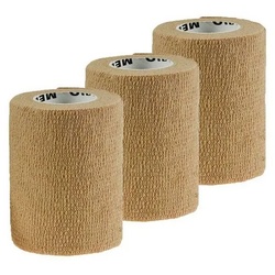 meDDio Bandage 1/3/6 Haftbandagen Größe+Farbe wählbar, 3 Stück 7.5 cm beige beige