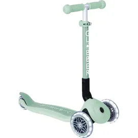 GLOBBER Junior Foldable Lights Eco 3-Wheels-Scooter, Farbe:Pistazie - Silber