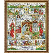Design Works Crafts Kreuzstich Stickpackung Weihnachtsgeschichte, Zählmuster