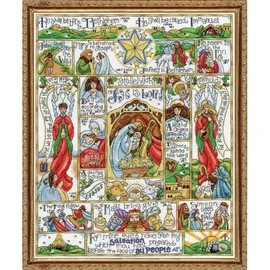 Design Works Crafts Kreuzstich Stickpackung Weihnachtsgeschichte, Zählmuster
