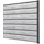Gutta Sichtschutzzaun Erweiterung 194 x 186 cm Grau/Schichtstoffplatten