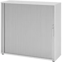 bümö Rollladenschrank 120 x 40 x 110 cm Grau/Silber