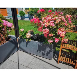 Ondis24 Pflanzkübel Vulkan 98 l hellgrau