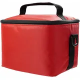 caseroxx Tasche für Tiptoi® Stift & Zubehör – Kinder-Umhängetasche mit Trennfach & Gurt | Passend für Stift, Ladestation & Kabel | Designs: Einhorn, Dino, Ritter, Herzen rot