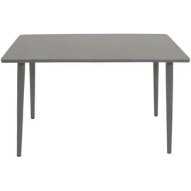 DEGAMO DENVER Gartentisch 120 x 70 x 73 cm grau