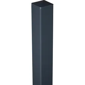 GROJA Zaunpfosten 6 x 6 x 150 cm Anthrazit/Aluminium