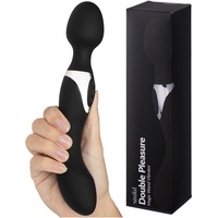 Sinful Wand Massager - Massagestab für Frauen - Kabellos und Wiederaufladbar Massage Vibrator - Doppelvibrator Massager mit Zwei Leistungsstarken Motoren mit Jeweils 10 Modi - Schwarz