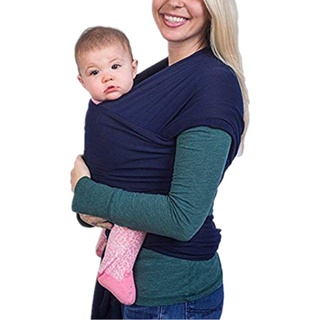 Tragetuch Baby elastisch für Neugeborene und Kleinkinder, Babytragetuch Kindertragetuch Baby Bauchtrage Sling Tragetuch für Baby Neugeborene Innerhalb 16 KG von VOARGE, dunkleblau