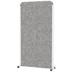 MAUL Akustik-Trennwand MAULcocoon  9701102, dunkelgrau 100,0 x 182,0 cm mit Rollen