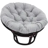 Papasansessel Kissen 100cm Durchmesser für Drehsessel - Polster Bodenkissen mit 10-12cm Dicke - Rund Papasan Sesselbezug