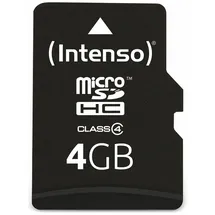 Intenso microSD Class 4 + SD-Adapter 4 GB