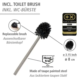 Wenko WC-Garnitur Rivalta Taupe 1 St.