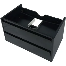 Mendler Waschbeckenunterschrank 50 x 80 cm Schwarz