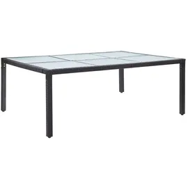 vidaXL Gartentisch 200 x 150 x 74 cm Schwarz