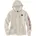 Kapuzensweatshirt Weiß/Lila L