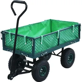 vidaXL Bollerwagen Gartenwagen grün