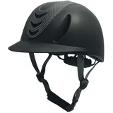 Harilla Reithelm für Kinder, professioneller, Trendiger Fahrradhelm, tragbare Pferdeausrüstung, Ritterhut, Reitmütze, Reitkappe, Carbon Flower Schwarz
