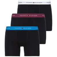 Tommy Hilfiger Underwear Boxershorts 3P BOXER BRIEF WB (Packung, 3-St., 3er-Pack) mit kontrastfarbenem Logobund blau S (48)