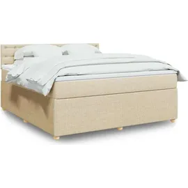 vidaXL Boxspringbett 180 x 200 cm Creme