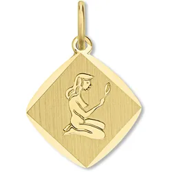 Sternzeichen-Anhänger ONE ELEMENT "Jungfrau Sternzeichen Anhänger aus 333 Gelbgold", gold, Schmuckanhänger, Damen, Jungfrau, Gelbgold 333-Gold, Gelbgold 333, Gold, für Damen – elegant, modern & vielseitig kombinierbar