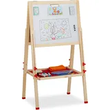 Relaxdays Kindertafel 49,0 x 39,0 cm weiß/grün