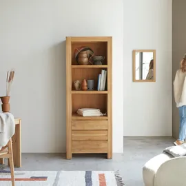 Tikamoon Bücherregal 40 x 30 x 180 cm Beige