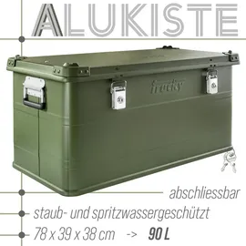 Trucky Aluminium Box mit Deckel 90 l 1-tlg. grün