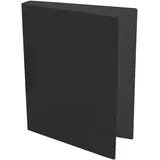 IDENA Ringbuch DIN A4, aus PP, 2 Ringe, 35 mm Rückenbreite, transluzent schwarz, 1 Stück