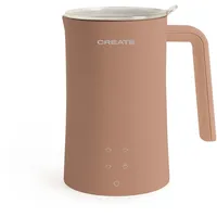 CREATE/MILK FROTHER STUDIO/Elektrischer Milchaufschäumer Mokka/Touchscreen, 4 Automatikprogramme, Sicherheitssystem, 350ml, heiß oder kalt einsetzbar, 400W