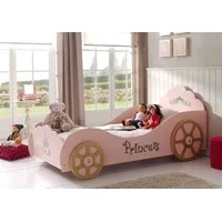 Kutschenbett Autobett Matratze 90x200 Car Kinderbett Prinzessin rosa Märchen