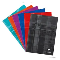 Clairefontaine 5x Kladde/Notizbuch Hardcover A4, 96 Blatt blanko 90g