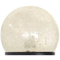 Spetebo LED Solar Glaskugel aus Crackle Glas - 12