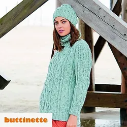 Strickanleitung – Zopfmusterpullover aus Woll Butt Noelle