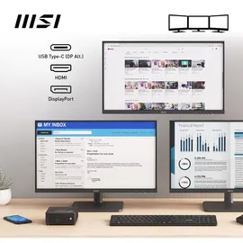 MSI Mini-PC N200 2023 4 GB RAM 128 GB SSD Intel UHD Graphics Windows 11 Pro