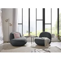 Stella Trading Fernsehsessel Chris Textil 85 x 70 x 99 cm Anthrazit drehbar