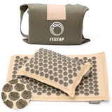 Fitleap Akupressurmatte-Set mit Kissen + Tasche, Massage-Matte zur wohltuenden Entspannung und Stimulation, Akupunktur-Matte zur Schmerzlinderung