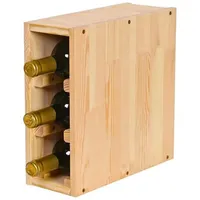 Proregal Weinregal 30 x 12 x 30 cm Natur