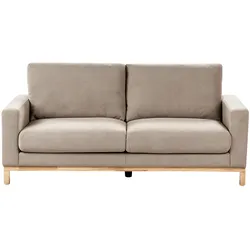 2-Sitzer Sofa taupe / hellbraun SIGGARD