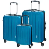 check.in London 2.0 Koffer-Set 3-tlg. blau/orange/türkis