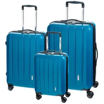 check.in London 2.0 Koffer-Set 3-tlg. blau/orange/türkis