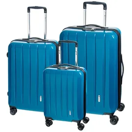 check.in London 2.0 Koffer-Set 3-tlg. blau/orange/türkis