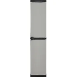 vidaXL Garten-Lagerschrank 34 x 40 x 168 cm Grau-Schwarz