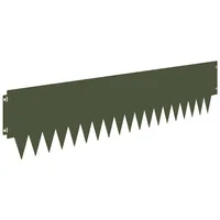 vidaXL Raseneinfassung 30 pcs Metall grün
