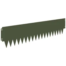 vidaXL Raseneinfassung 30 pcs Metall grün