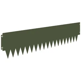 vidaXL Raseneinfassung 30 pcs Metall grün