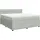 vidaXL Boxspringbett 180 x 200 cm Hellgrau