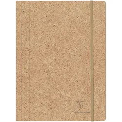 Clairefontaine 4x Kollektion Jeans & Cocoa, Sammelmappe mit Gummizug, 24x32cm, Kakao - Kakao 83527C