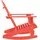 vidaXL Adirondack-Schaukelstuhl Massivholz Tanne Rot
